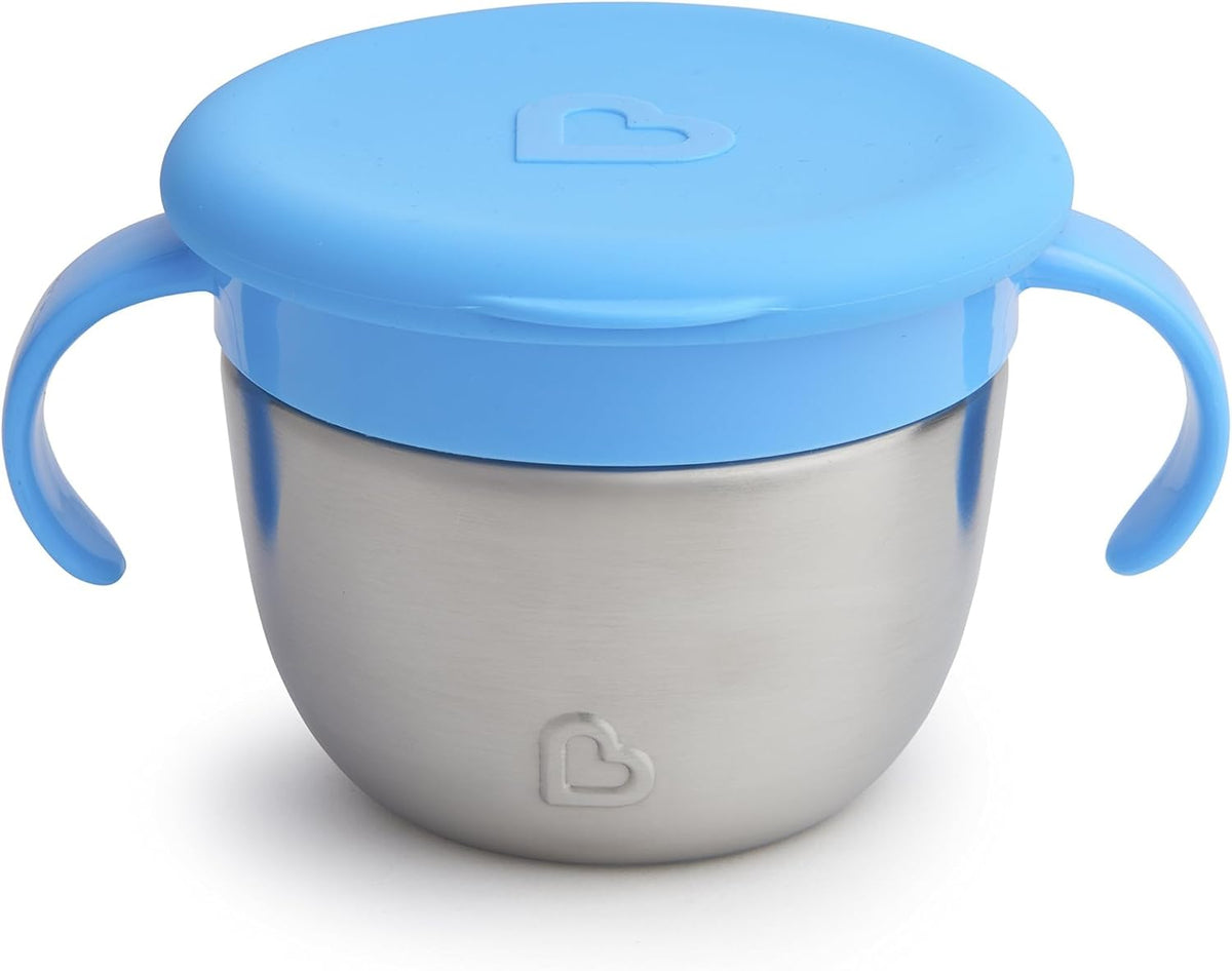 ® Snack+™ Stainless Steel Snack Catcher Cup with Lid, 9 Ounce, Blue, 1 Pack