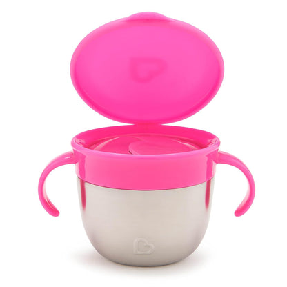 ® Snack+™ Stainless Steel Snack Catcher Cup with Lid, 9 Ounce, Blue, 1 Pack