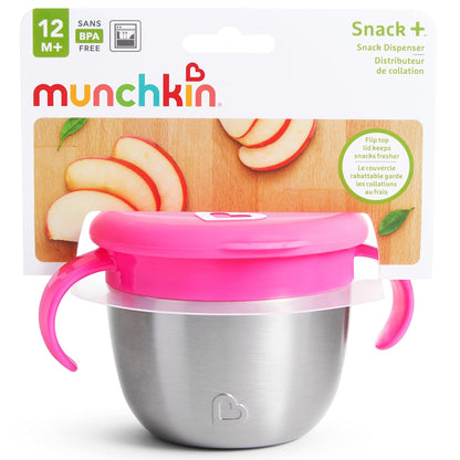 ® Snack+™ Stainless Steel Snack Catcher Cup with Lid, 9 Ounce, Blue, 1 Pack
