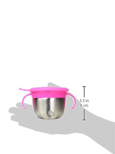 ® Snack+™ Stainless Steel Snack Catcher Cup with Lid, 9 Ounce, Blue, 1 Pack