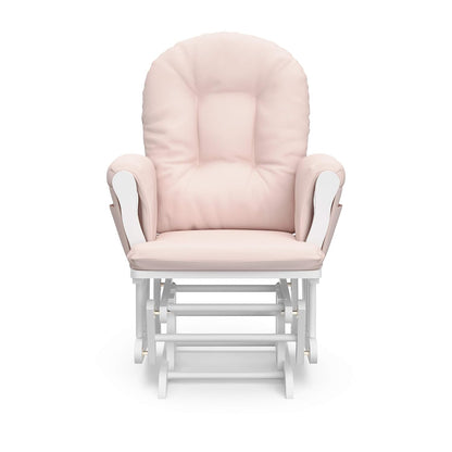 Premium Hoop Glider & Ottoman, Natural/Pink - Colors A
