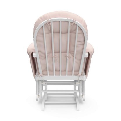 Premium Hoop Glider & Ottoman, Natural/Pink - Colors A