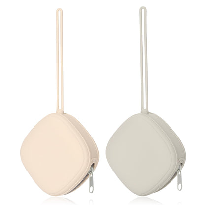Silicone Pacifier Holder Case, 2 Pack (Sage, Ether)