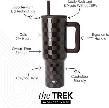 Tumbler with Handle and Straw | 30oz | Tie Dye - Colors C