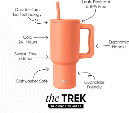 Tumbler with Handle and Straw | 30oz | Tie Dye - Colors C