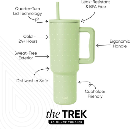 Tumbler with Handle and Straw | 30oz | Tie Dye - Colors C