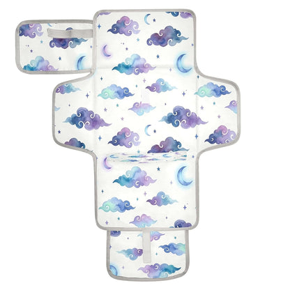Vibrant Cloud Portable Diaper Changing Pad Waterproof Changing Pads