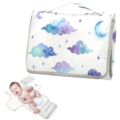 Vibrant Cloud Portable Diaper Changing Pad Waterproof Changing Pads
