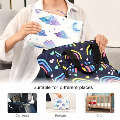 Vibrant Cloud Portable Diaper Changing Pad Waterproof Changing Pads