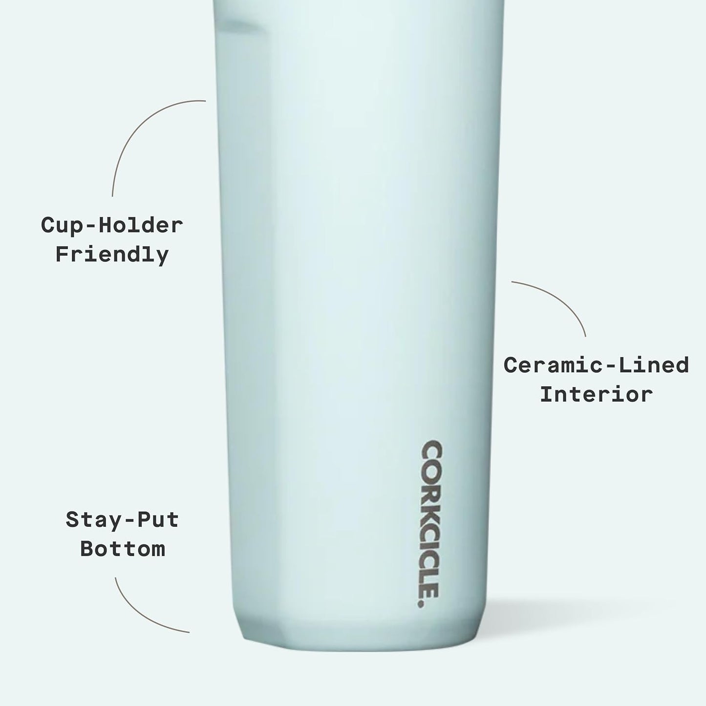 Commuter Cup Travel Mug - Insulated Coffee Mug with Lid - Keeps Drinks Cold 18 Hours - 360° Spill-Proof Sip Lid - Holiday Gift - Great for Gifting Warmth - 17 oz - Burnt Wood