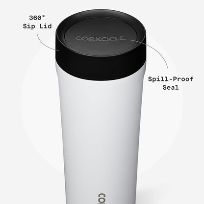 Commuter Cup Travel Mug - Insulated Coffee Mug with Lid - Keeps Drinks Cold 18 Hours - 360° Spill-Proof Sip Lid - Holiday Gift - Great for Gifting Warmth - 17 oz - Burnt Wood