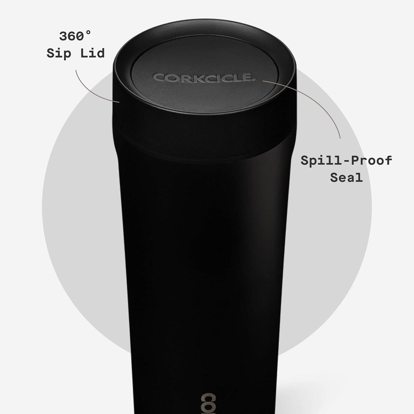 Commuter Cup Travel Mug - Insulated Coffee Mug with Lid - Keeps Drinks Cold 18 Hours - 360° Spill-Proof Sip Lid - Holiday Gift - Great for Gifting Warmth - 17 oz - Burnt Wood