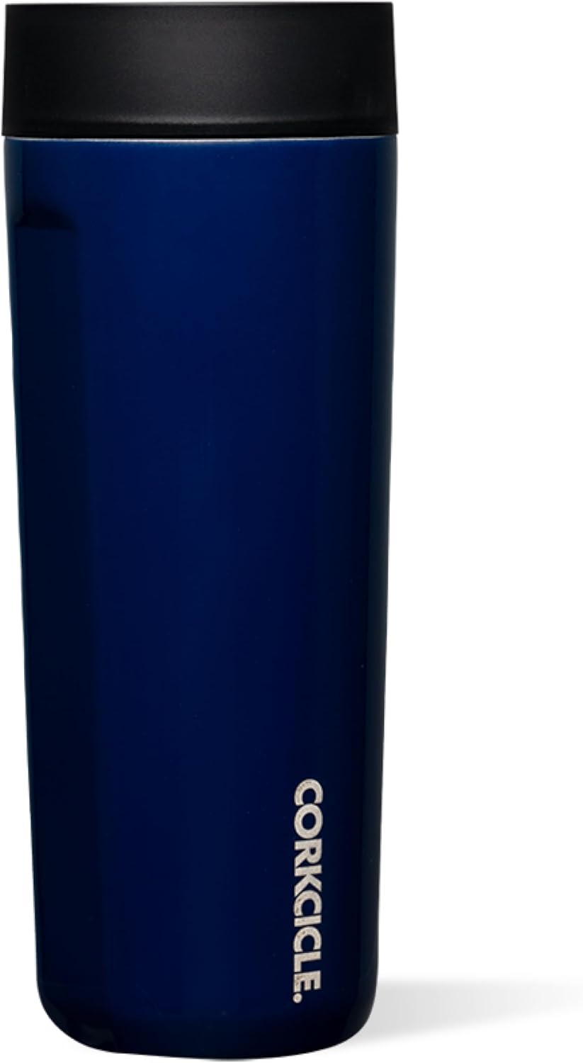 Commuter Cup Travel Mug - Insulated Coffee Mug with Lid - Keeps Drinks Cold 18 Hours - 360° Spill-Proof Sip Lid - Holiday Gift - Great for Gifting Warmth - 17 oz - Burnt Wood