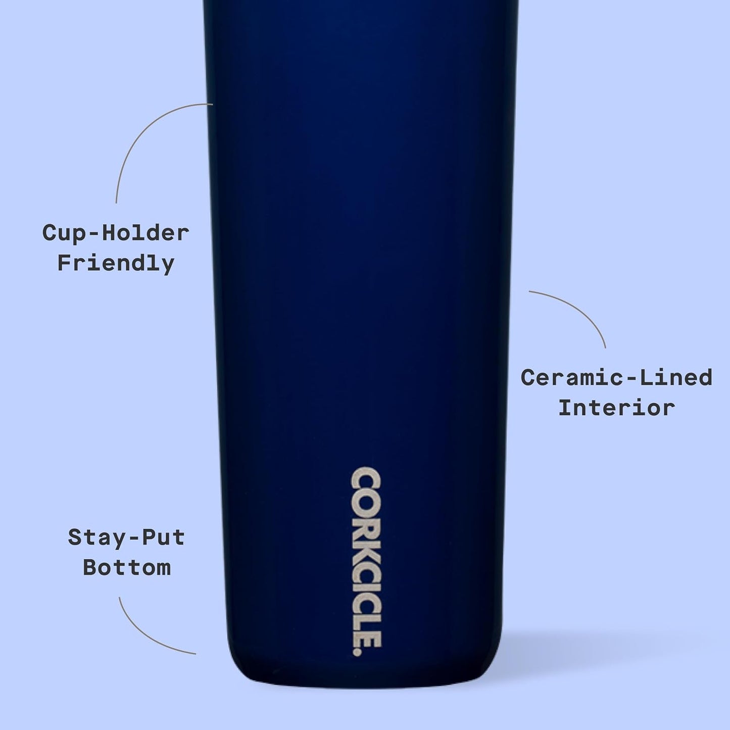 Commuter Cup Travel Mug - Insulated Coffee Mug with Lid - Keeps Drinks Cold 18 Hours - 360° Spill-Proof Sip Lid - Holiday Gift - Great for Gifting Warmth - 17 oz - Burnt Wood