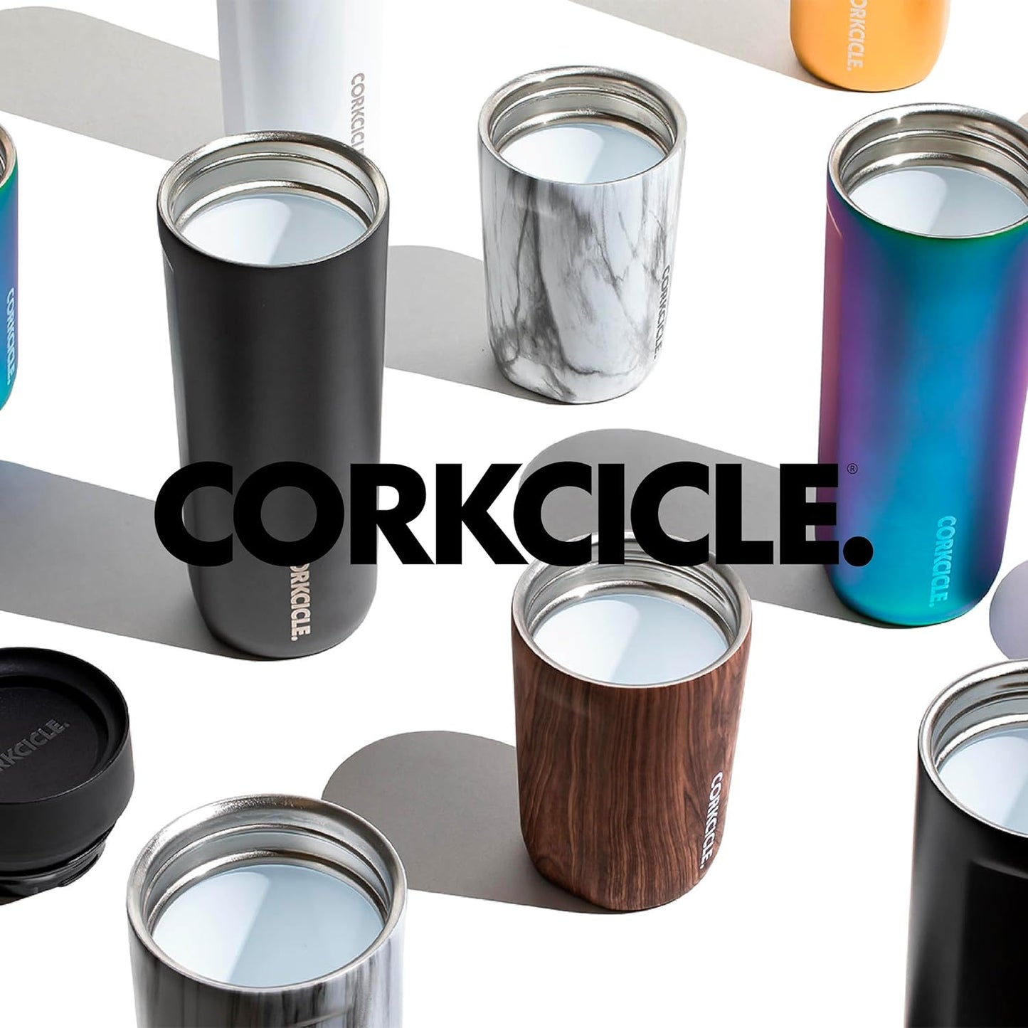 Commuter Cup Travel Mug - Insulated Coffee Mug with Lid - Keeps Drinks Cold 18 Hours - 360° Spill-Proof Sip Lid - Holiday Gift - Great for Gifting Warmth - 17 oz - Burnt Wood