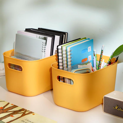 8 Pieces Storage Bins, 10.2 x 7 x 6.3 Inch, Blue