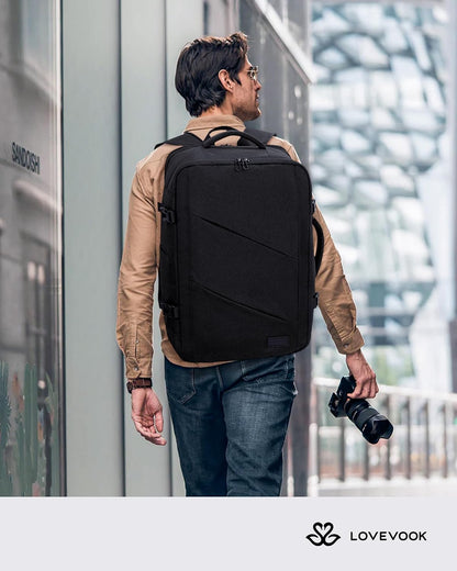Travel Carry on Backpack, Large 40L Personal Item Travel Bag for Men & Women Flight Approved with 3 Packing Cubes, Suitcase Water Resistant Luggage Daypack Business Weekender Bag