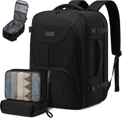 Travel Carry on Backpack, Large 40L Personal Item Travel Bag for Men & Women Flight Approved with 3 Packing Cubes, Suitcase Water Resistant Luggage Daypack Business Weekender Bag