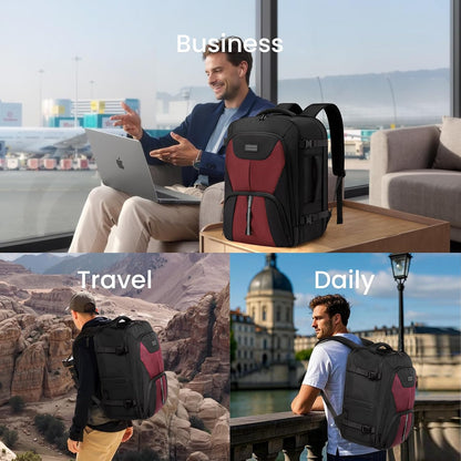 Travel Carry on Backpack, Large 40L Personal Item Travel Bag for Men & Women Flight Approved with 3 Packing Cubes, Suitcase Water Resistant Luggage Daypack Business Weekender Bag