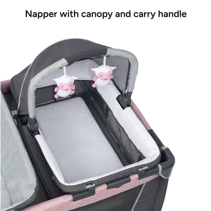 Retreat Nursery Center Playard, Bassinet & Storage, Mint Green