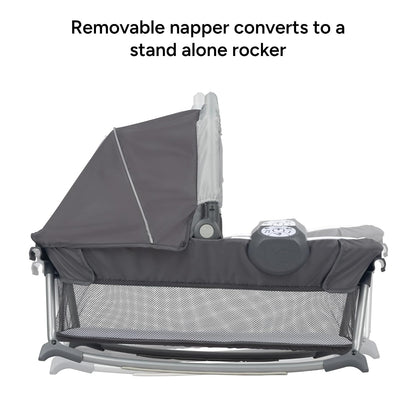 Retreat Nursery Center Playard, Bassinet & Storage, Mint Green