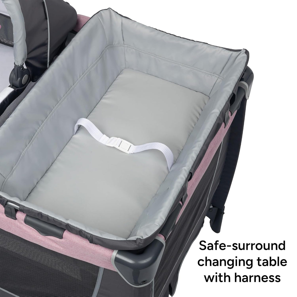 Retreat Nursery Center Playard, Bassinet & Storage, Mint Green