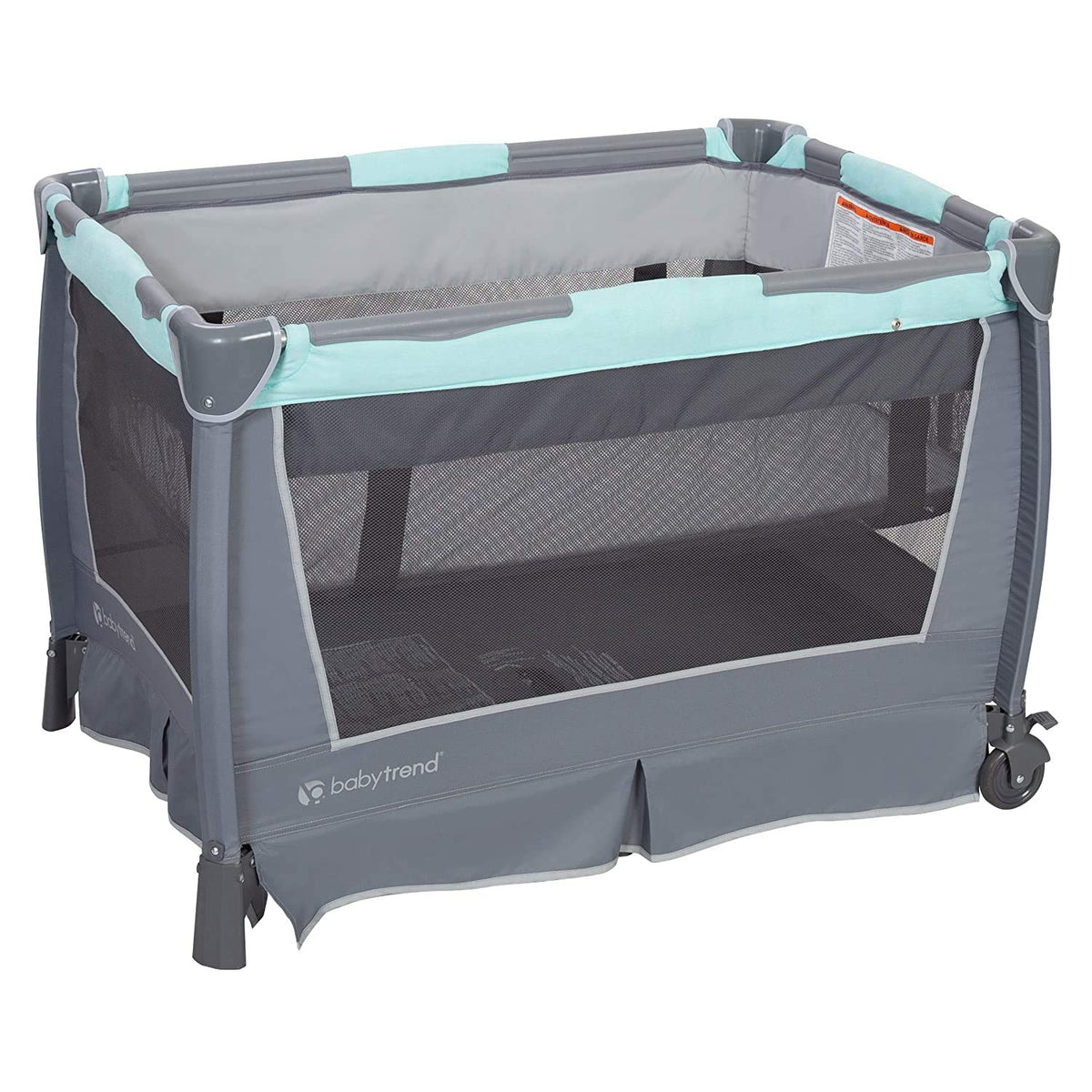 Retreat Nursery Center Playard, Bassinet & Storage, Mint Green