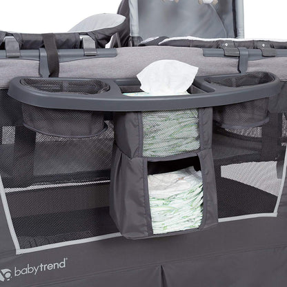 Retreat Nursery Center Playard, Bassinet & Storage, Mint Green