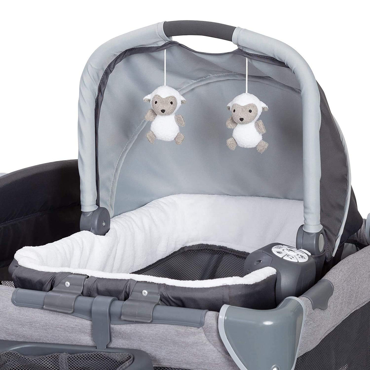 Retreat Nursery Center Playard, Bassinet & Storage, Mint Green