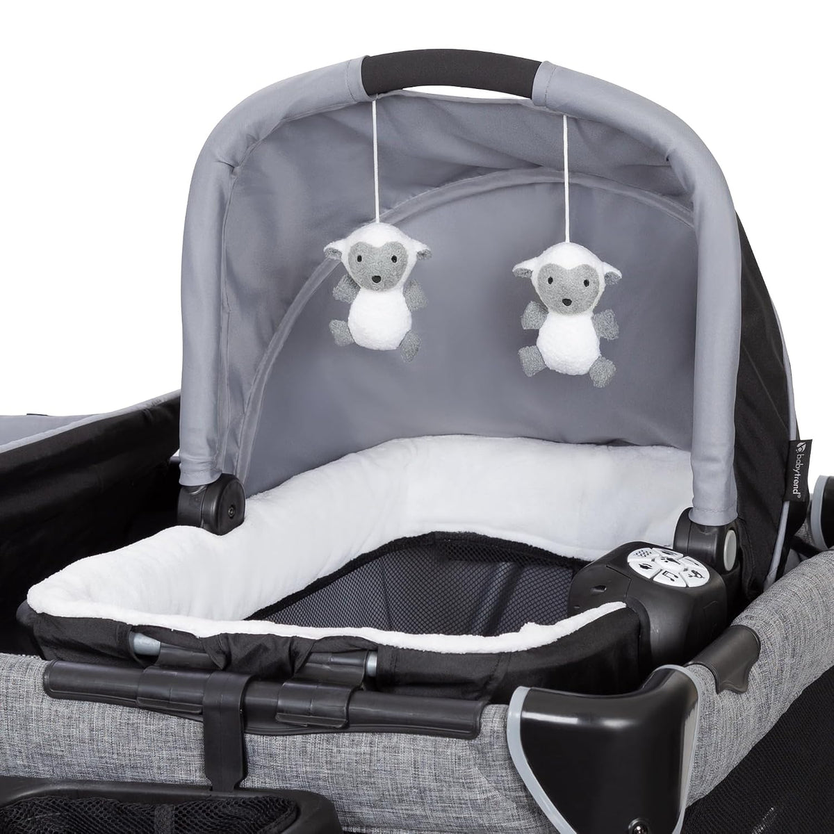 Retreat Nursery Center Playard, Bassinet & Storage, Mint Green
