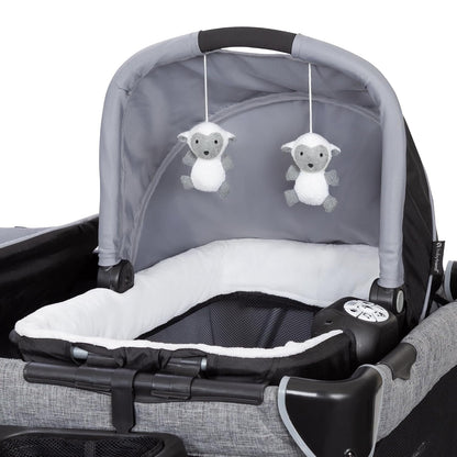 Retreat Nursery Center Playard, Bassinet & Storage, Mint Green