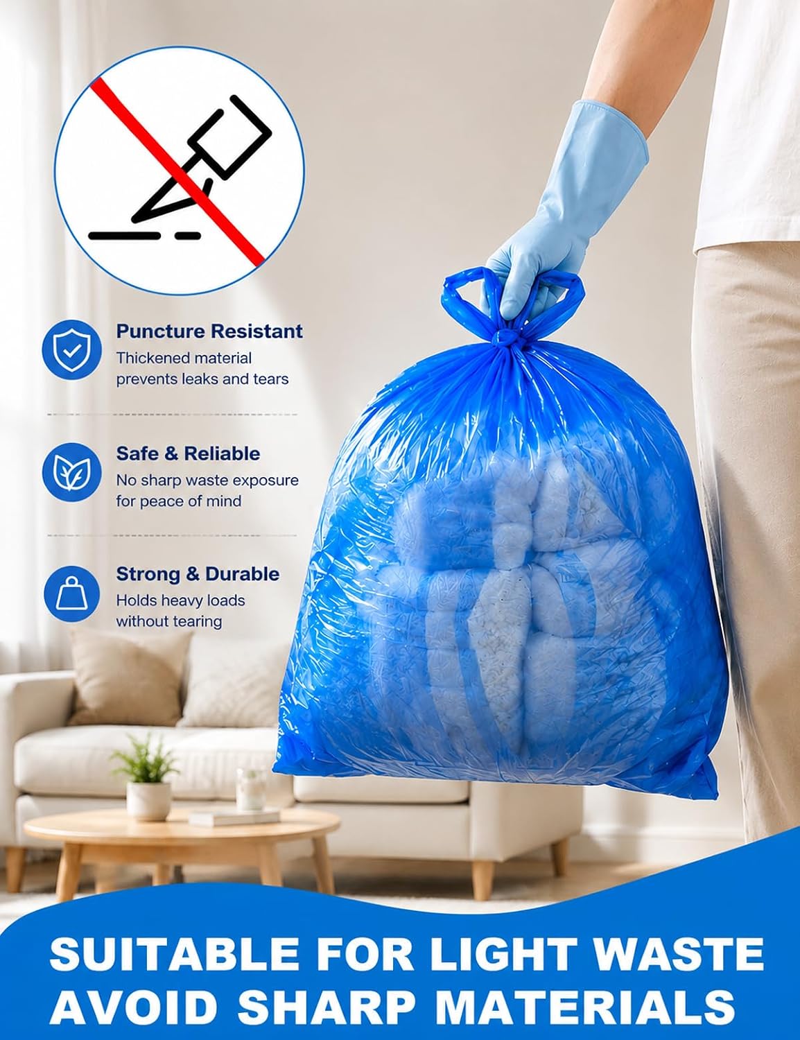 Large Adult Diaper Disposal Bags 23"x18" with Wall Mount Storage Box, 96 Pcs Disposable Diaper Sacks, Odor Lock to Reduce Embarrassment, Travel & Incontinence Disposal Bags for Home & Travel, Purple
