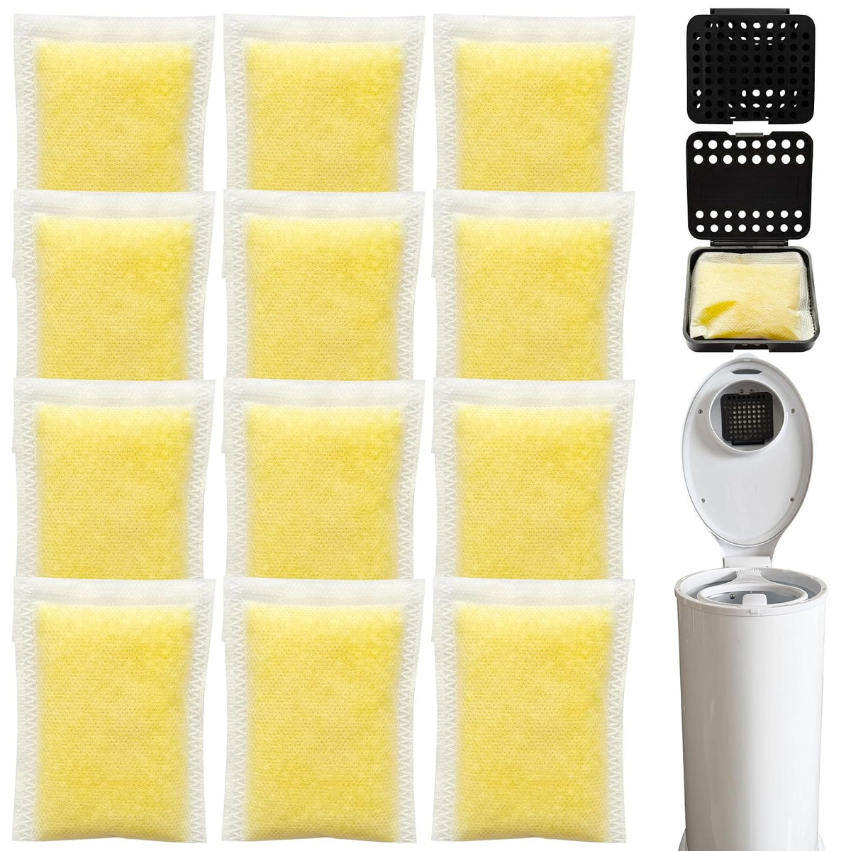 Deodorizing Box and Removing Refills for Ubbi Adult Diaper Pail