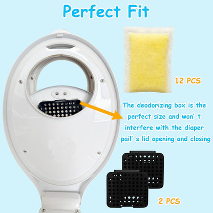 Deodorizing Box and Removing Refills for Ubbi Adult Diaper Pail
