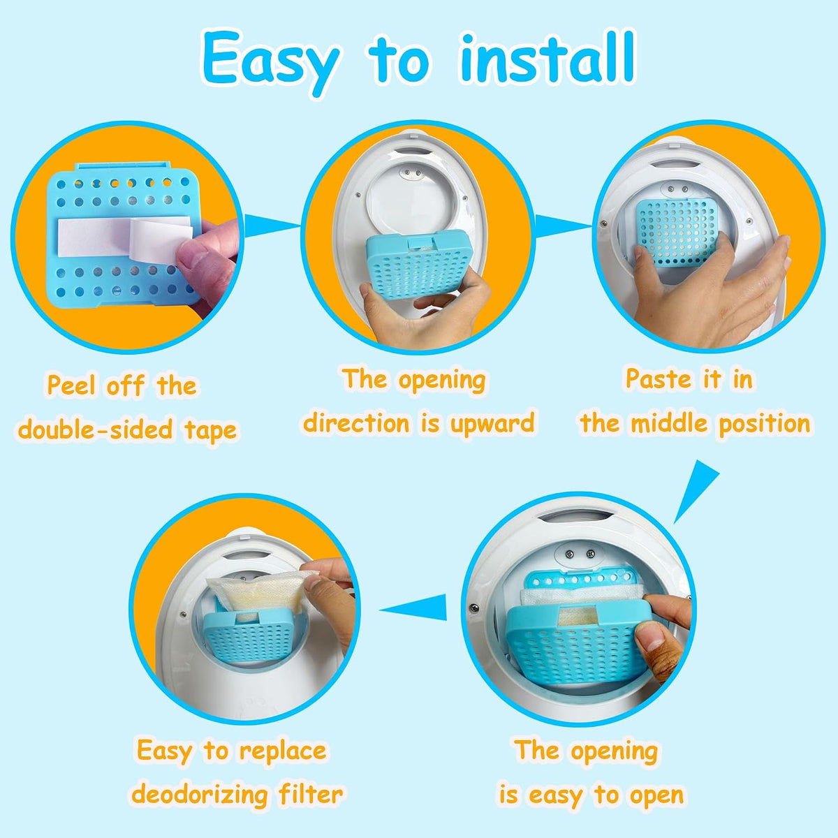 Deodorizing Box and Removing Refills for Ubbi Adult Diaper Pail