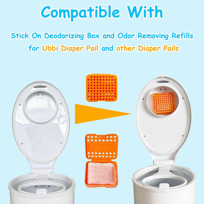 Deodorizing Box and Removing Refills for Ubbi Adult Diaper Pail