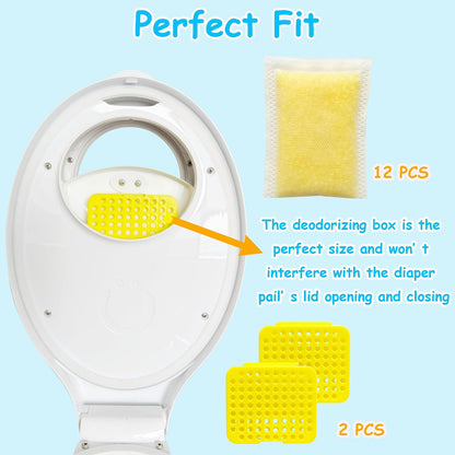 Deodorizing Box and Removing Refills for Ubbi Adult Diaper Pail