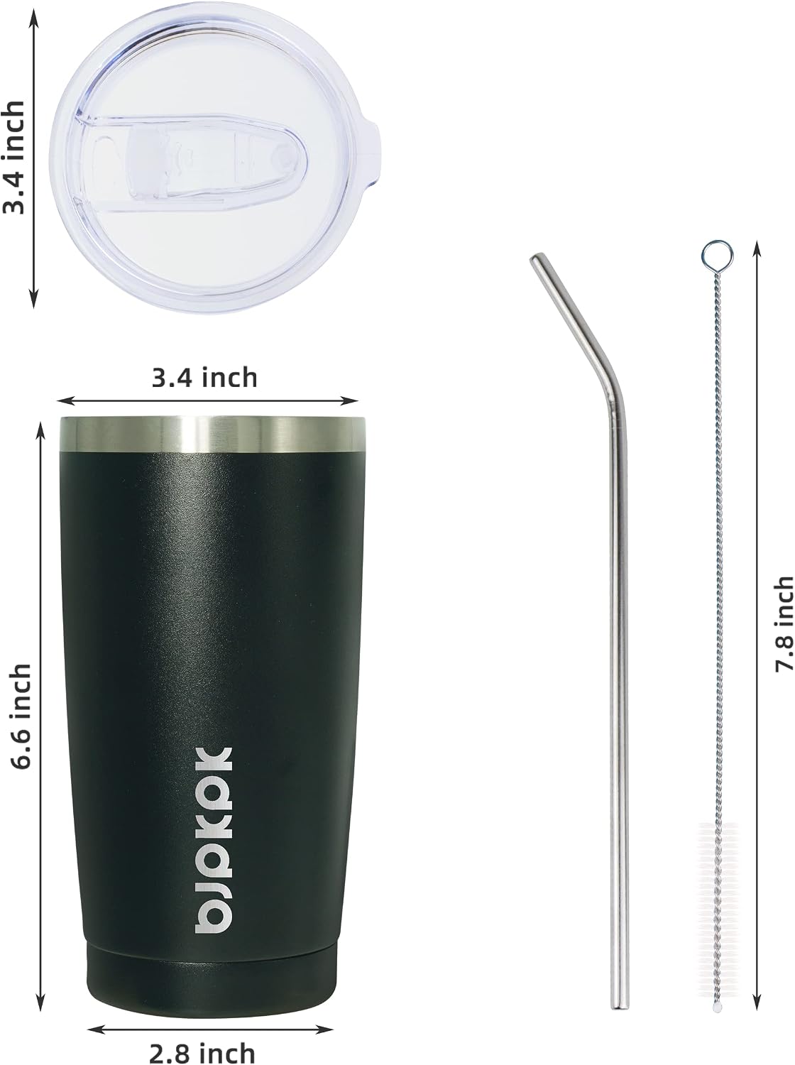 30 oz Tumbler with Lid and Straw, Insulated Stainless Steel Cup | Double Wall Vacuum, BPA Free, Leak Proof, Keeps Hot/Cold, Travel & Beach Ready, Car Holder Fit, Brick Red - Colors B