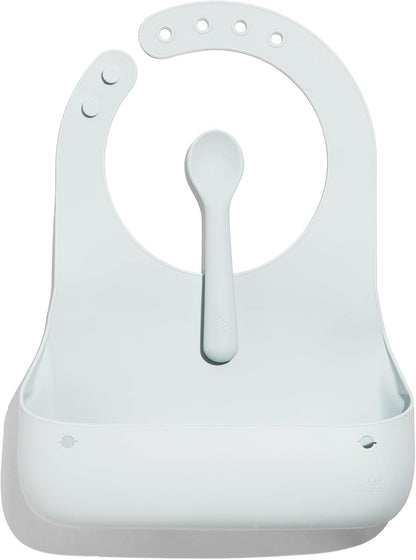 Avanchy Roll & Go Silicone Bibs + 5 oz. Mini Silicone Baby Cup With Straw