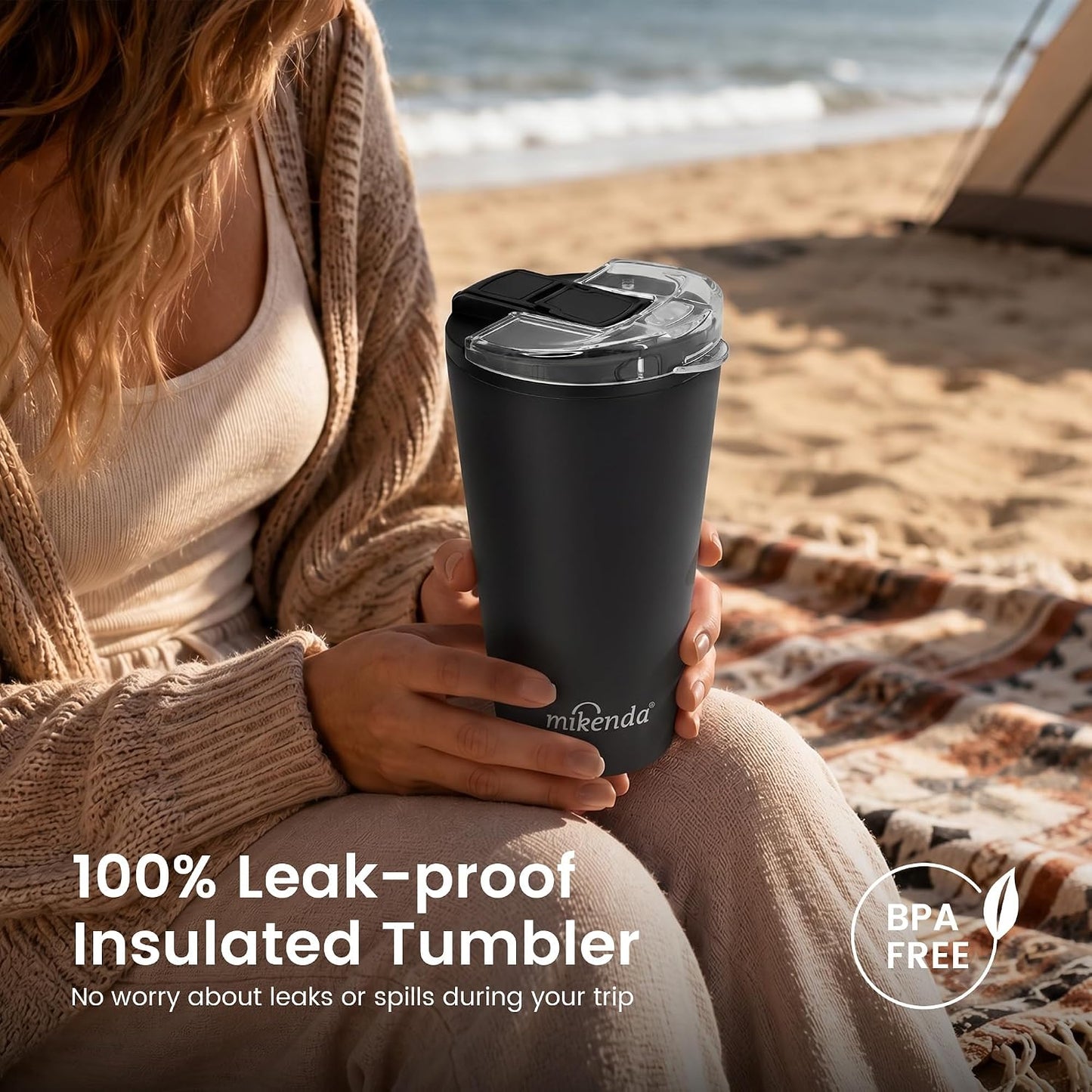 14oz Vacuum Insulated Tumbler with Straw Lid, Stainless Steel Double Wall Travel Cup, 2-in-1 Sip & Straw Lid, BPA Free Reusable Cup for Water, Iced Coffee, Tea, Hot Cold Drinks, Pink