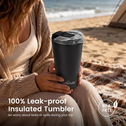 14oz Vacuum Insulated Tumbler with Straw Lid, Stainless Steel Double Wall Travel Cup, 2-in-1 Sip & Straw Lid, BPA Free Reusable Cup for Water, Iced Coffee, Tea, Hot Cold Drinks, Pink