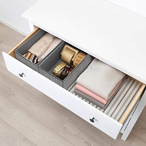 Drawer Organizers for Clothing, Foldable Clothes Storage Box Closet Dresser Drawer Organizers Dividers, Bedroom Organization Fabric Bins for Baby Clothes Underwear Sock Bra Ties (Beige)