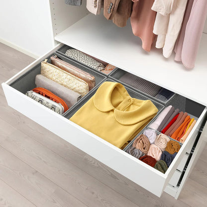 Drawer Organizers for Clothing, Foldable Clothes Storage Box Closet Dresser Drawer Organizers Dividers, Bedroom Organization Fabric Bins for Baby Clothes Underwear Sock Bra Ties (Beige)