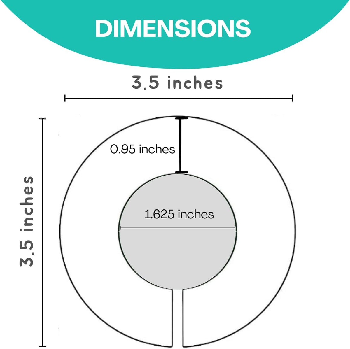Baby Closet Dividers (Baby Blue) – Fits 1.5" Rod - Set of 8 Baby Clothes Organizers – Organize Nursery Hangers Size/Age
