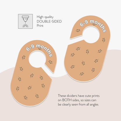 Baby Closet Dividers (Baby Blue) – Fits 1.5" Rod - Set of 8 Baby Clothes Organizers – Organize Nursery Hangers Size/Age