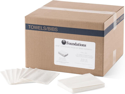 Foundations Disposable, Moisture Resistant, Biodegradable, Baby Changing Station Liner Refills for Commercial Restrooms, Doctor's Offices, Care Centers, 2-ply, 500 Pack, 036-NWL