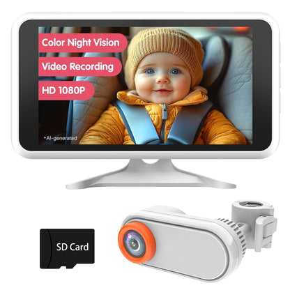BM3 Baby Car Camera, 5.2" 1080P Monitor with Recording