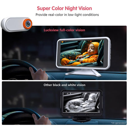 BM3 Baby Car Camera, 5.2" 1080P Monitor with Recording