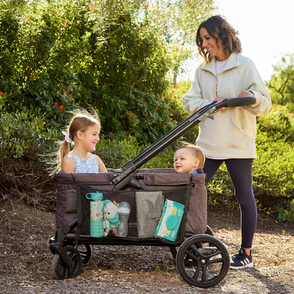 J.L. Childress Universal Stroller Wagon Storage Pockets - Netting, Black