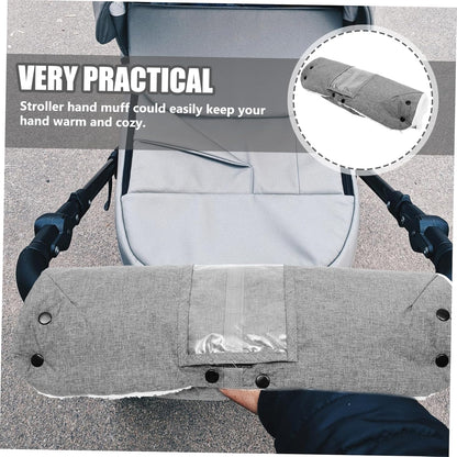 Winter Stroller Hand Insulated Mittens for Cold Weather Windproof Design Comfortable Warm Stroller Hand Covers for Outdoor Use